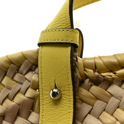 Loewe Raffia Small Basket Tote Bag Natural Yellow 11 of 13