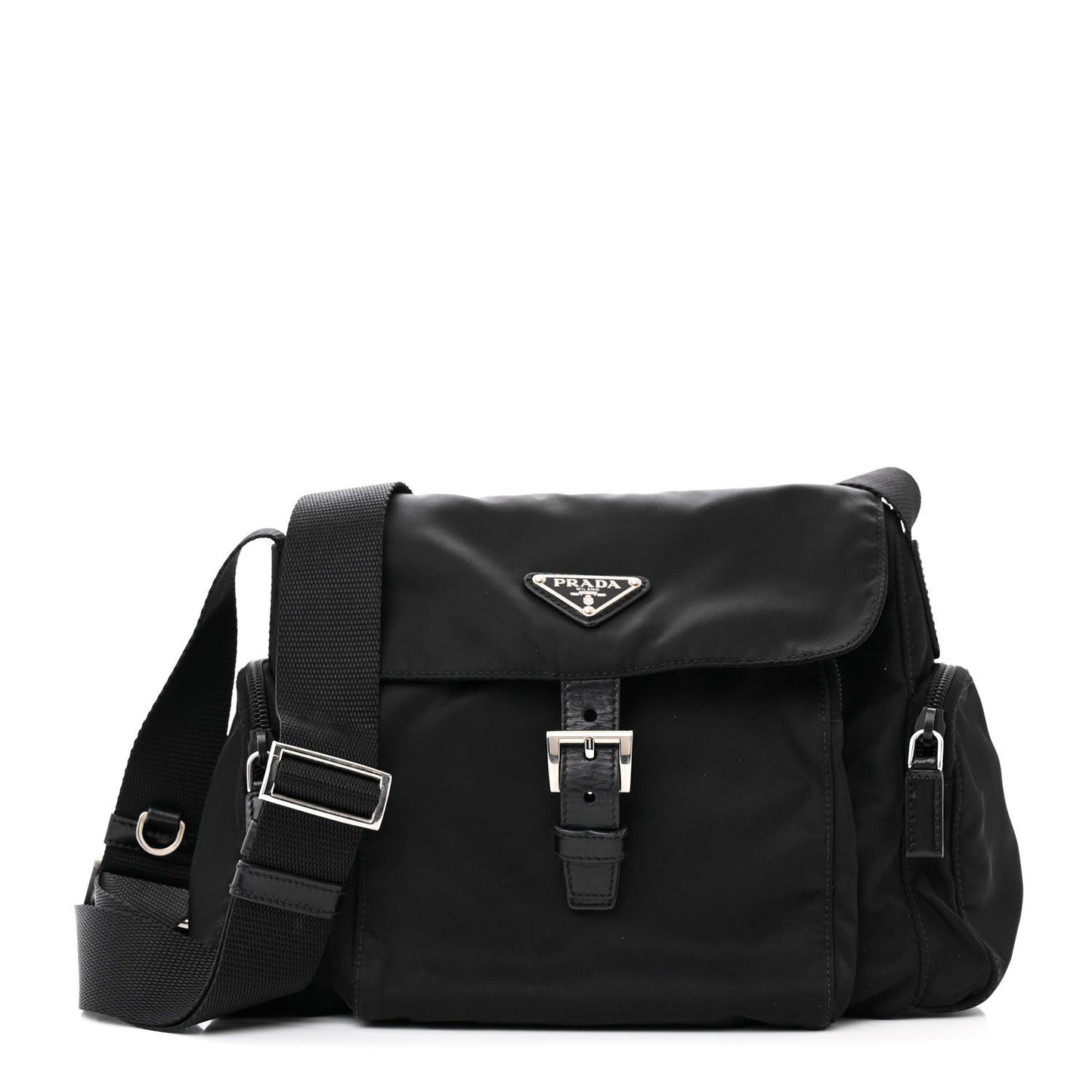Nylon Vela Messenger Black