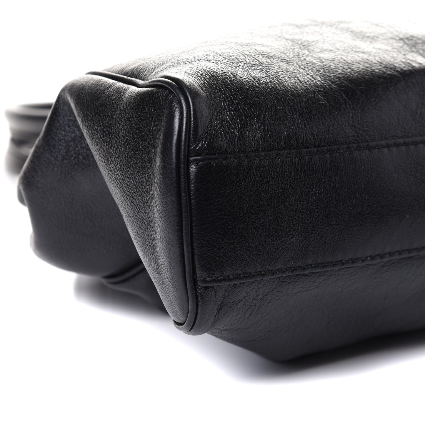 Calfskin Large Re(Belle) Top Handle Bag Black