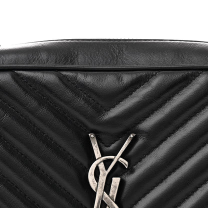 Saint Laurent Calfskin Matelasse Monogram Lou Camera Bag Black 8 of 10