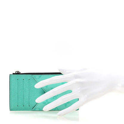 Louis Vuitton Taigarama Coin Card Holder Miami Green 2 of 7