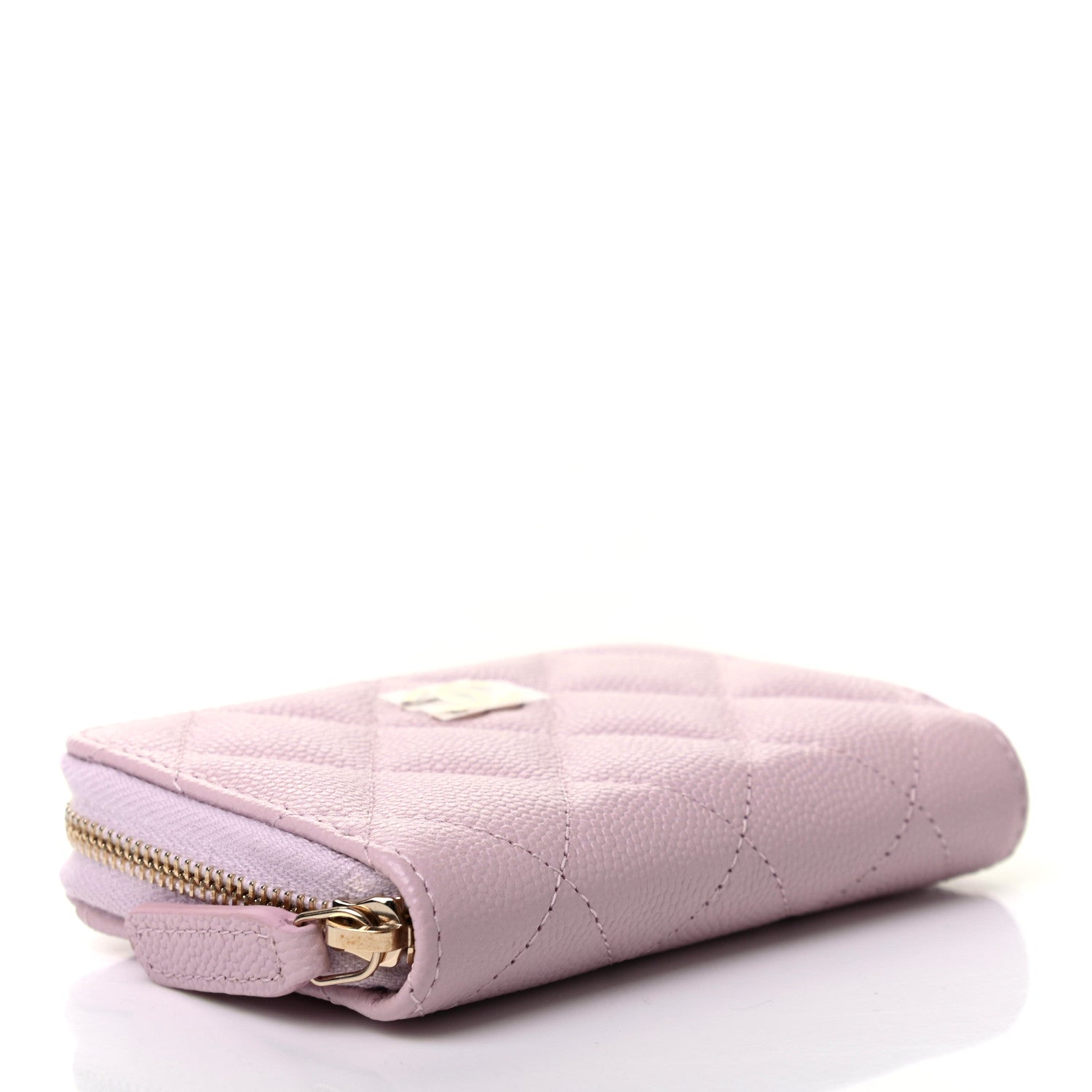 Chanel Caviar Quilted Zip Coin Purse Light Pink 4 of 8