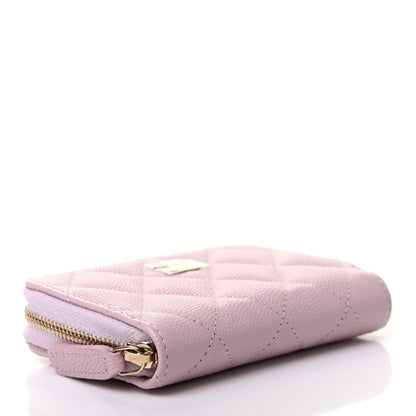 Chanel Caviar Quilted Zip Coin Purse Light Pink 4 of 8