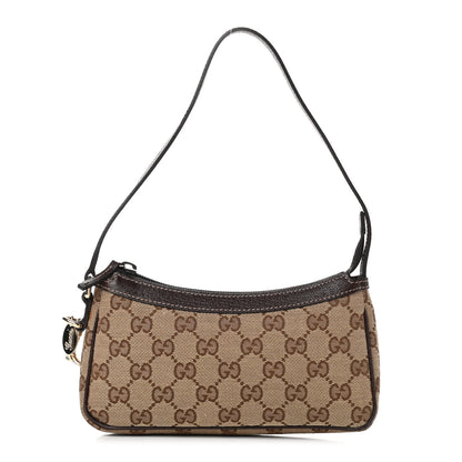 Gucci Monogram Small Pochette Dark Brown 1 of 4