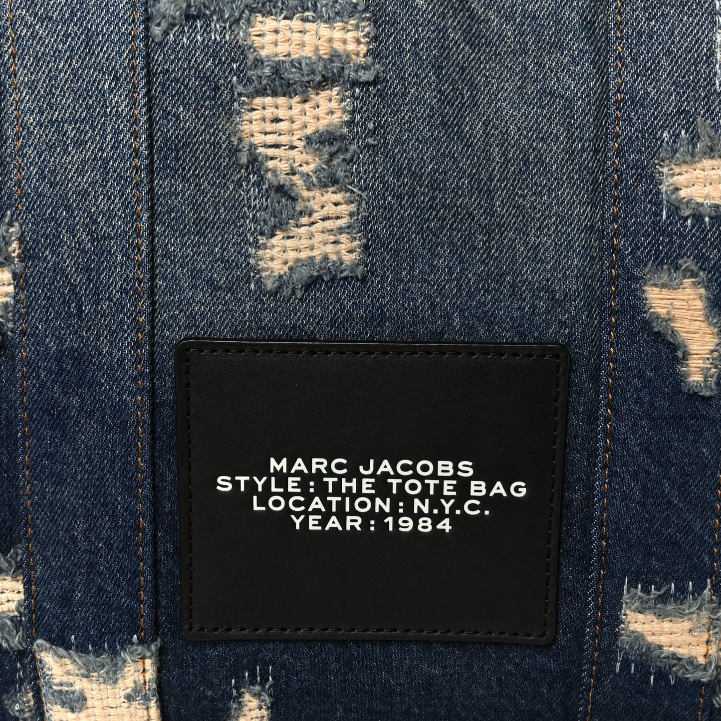 The Rip and Repair Denim Canvas Medium The Tote Bag Blue Blue