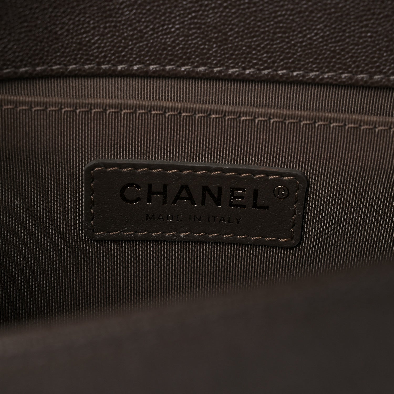 Chanel Caviar Quilted Medium Boy Flap Khaki 6 of 13