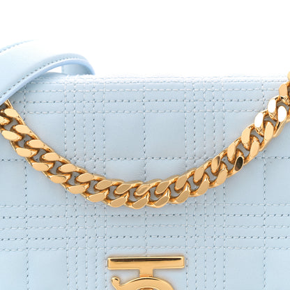 Burberry Lambskin Quilted Small Lola Bag Pale Blue 8 of 10