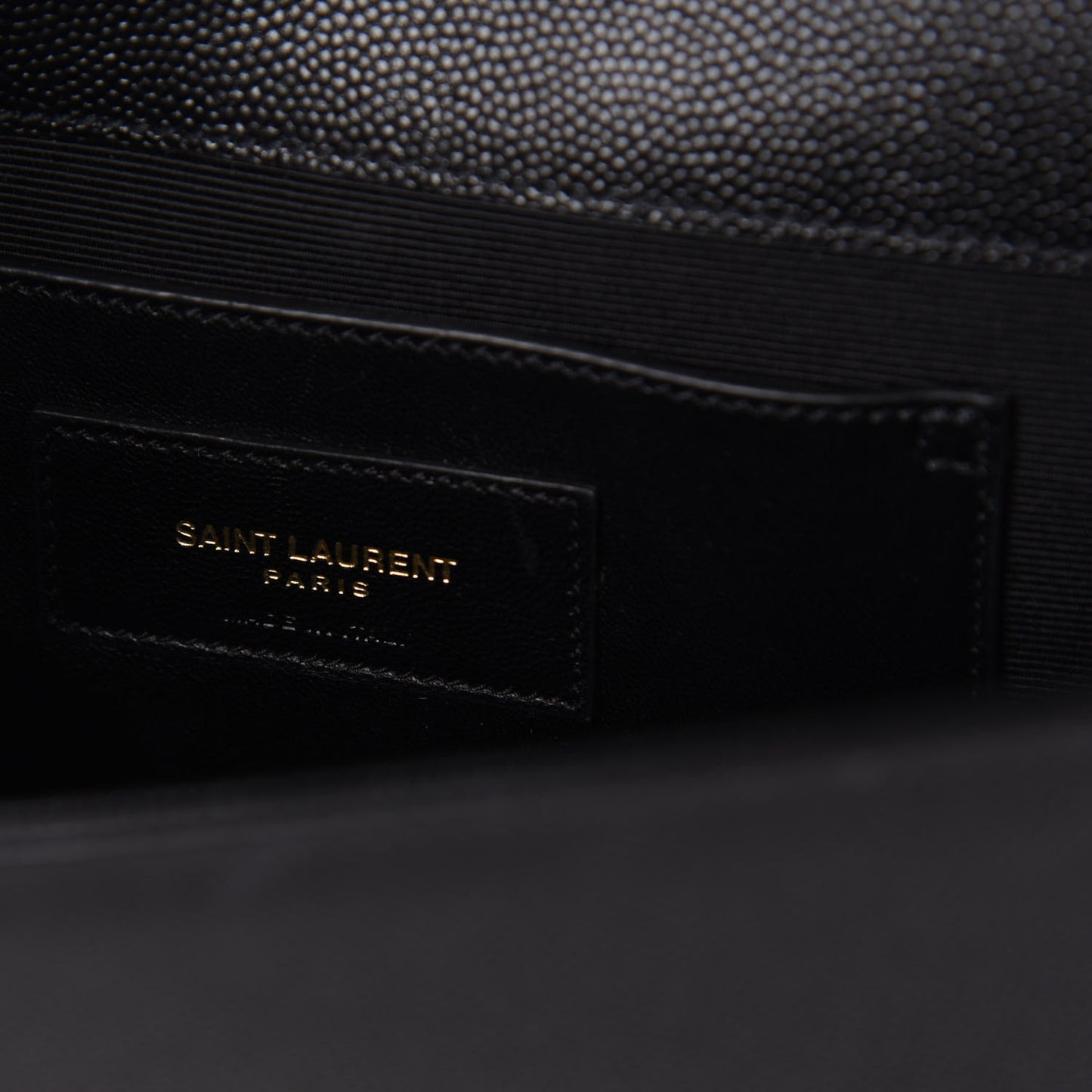 Grain De Poudre Classic Monogram Kate Clutch Black
