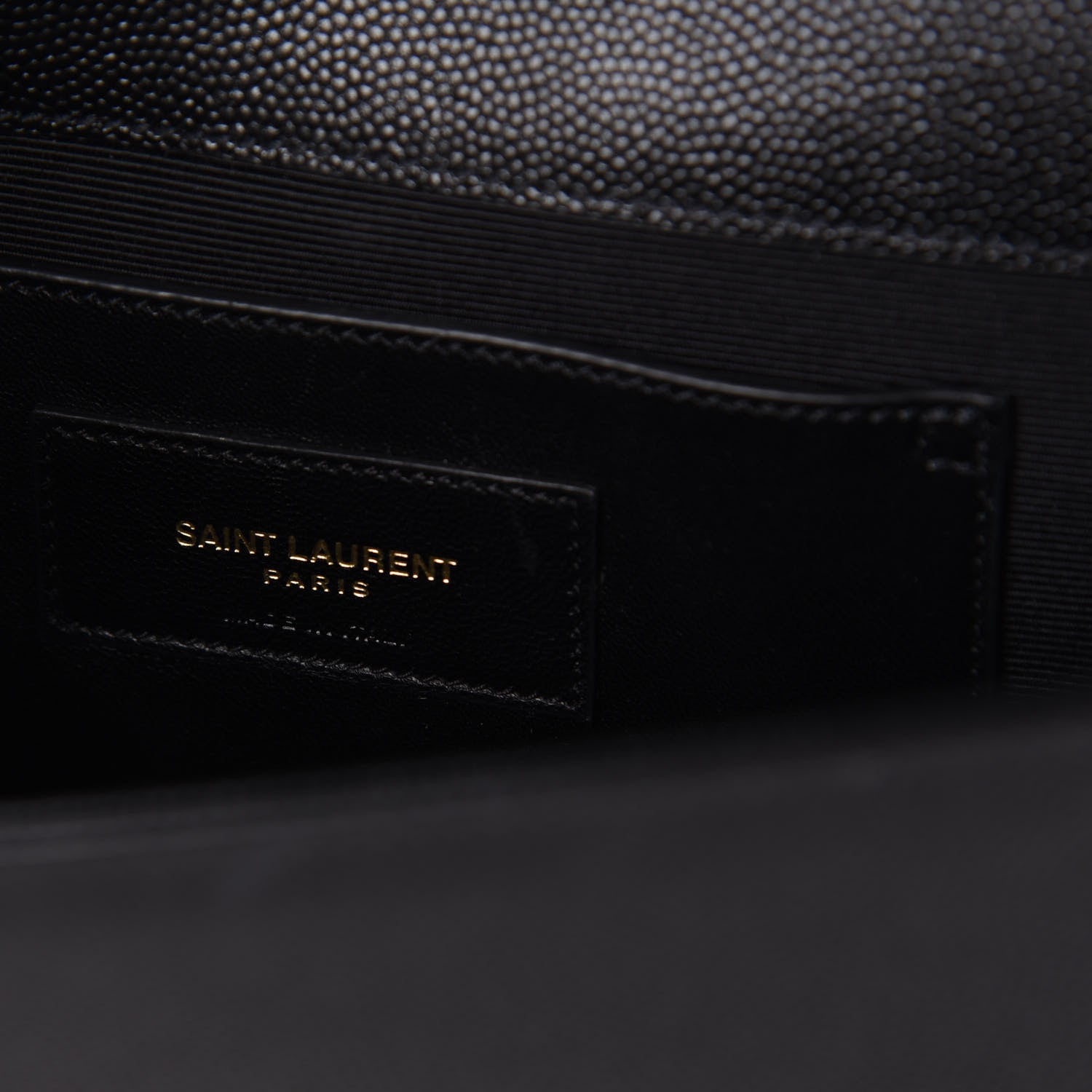 Saint Laurent Grain De Poudre Classic Monogram Kate Clutch Black 6 of 8