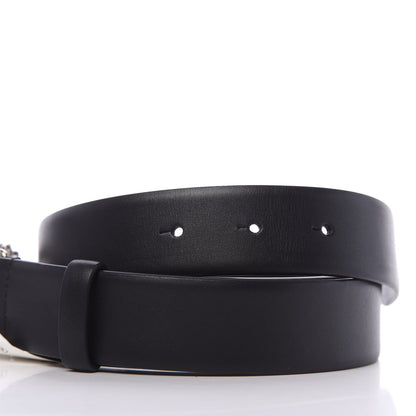 Chanel Calfskin Crystal Pearls Coronation CC Belt 90 36 Black 5 of 9