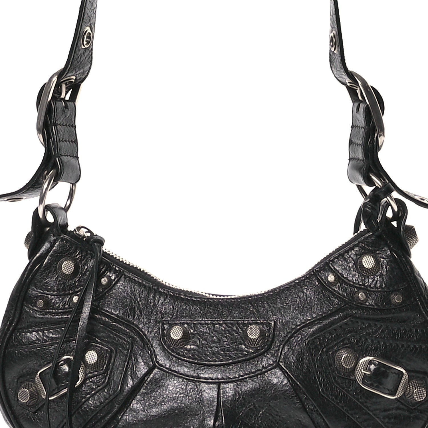 Balenciaga Agneau Arena Le Cagole Shoulder Bag XS Black 9 of 16