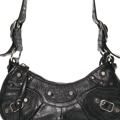 Balenciaga Agneau Arena Le Cagole Shoulder Bag XS Black 9 of 16