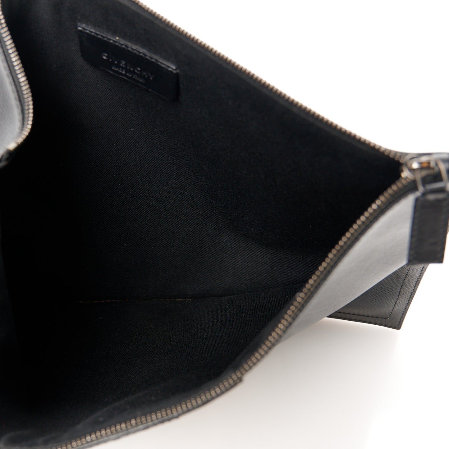 Texutured Coated Canvas Rottweiler Print Medium Cosmetic Pouch Black