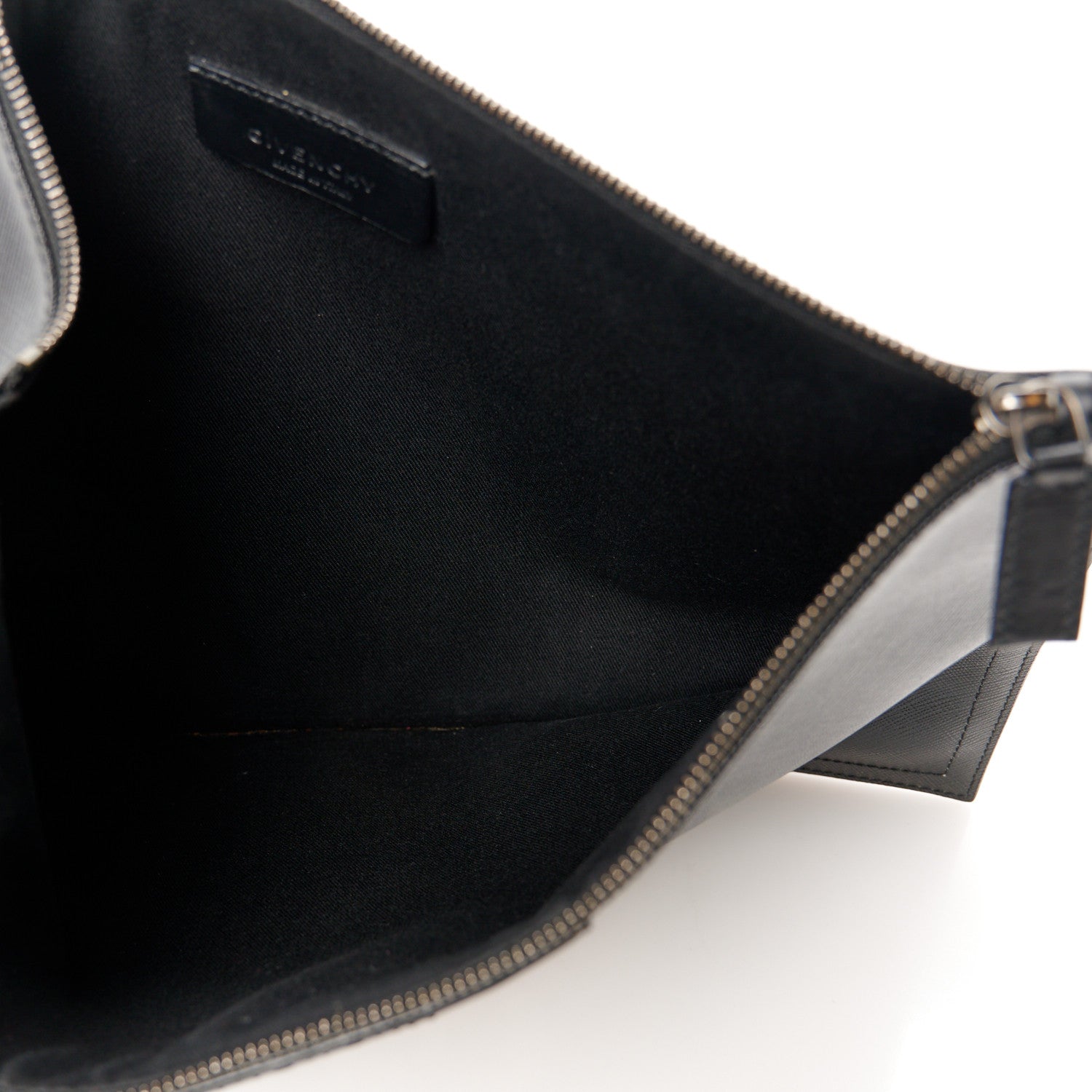 Givenchy Texutured Coated Canvas Rottweiler Print Medium Cosmetic Pouch Black 5 of 10