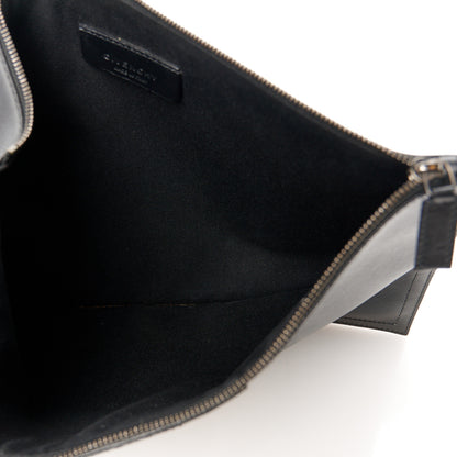 Givenchy Texutured Coated Canvas Rottweiler Print Medium Cosmetic Pouch Black 5 of 10