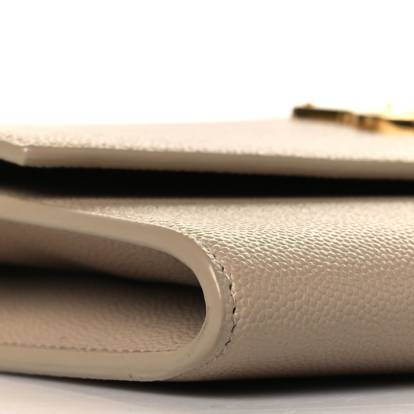 Grain De Poudre Monogram Uptown Chain Wallet Dark Beige