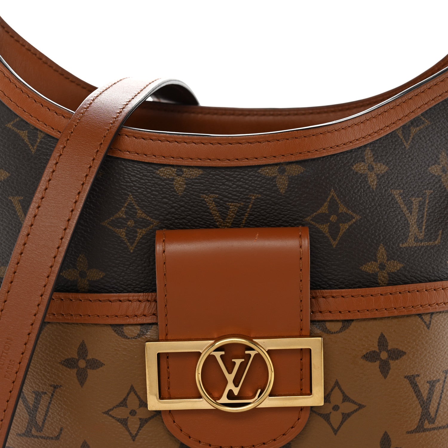 Louis Vuitton Reverse Monogram Dauphine Hobo PM 7 of 9