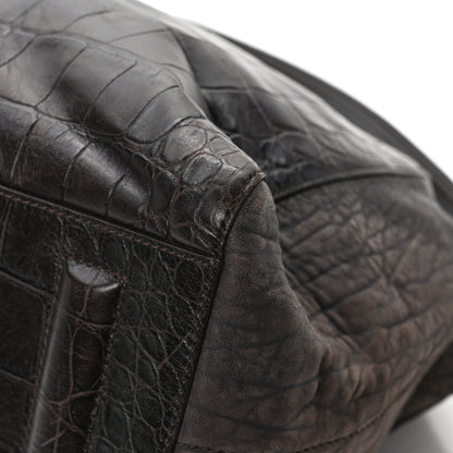 Givenchy Calfskin Crocodile Embossed Medium Soft Antigona Brown 10 of 10