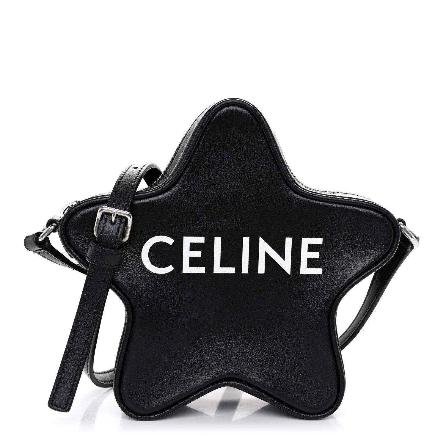 Celine Smooth Calfskin Star Crossbody Bag Black 1 of 11
