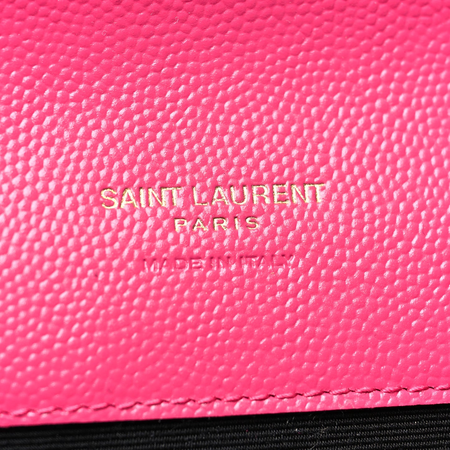 Grain De Poudre Matelasse Chevron Monogram Envelope Clutch Fuxia Couture
