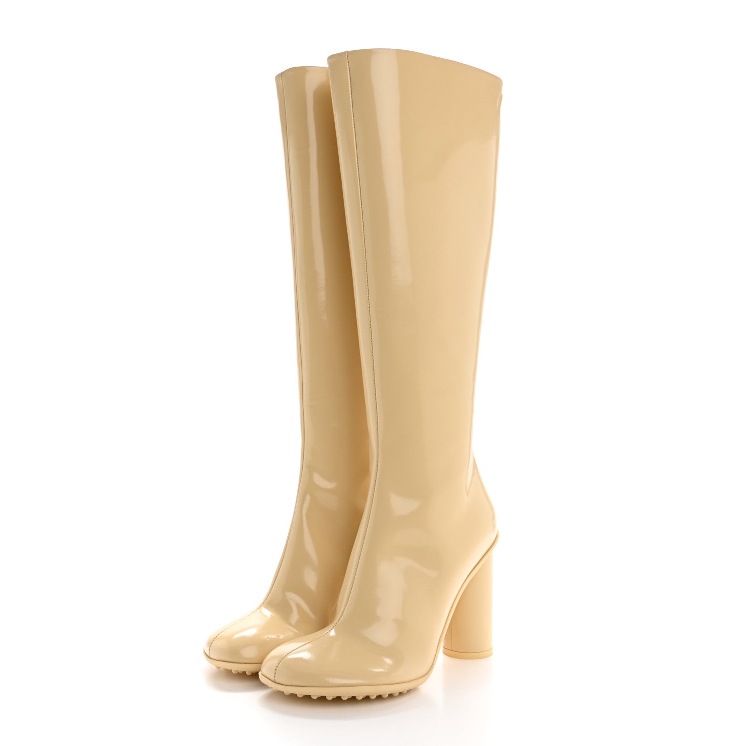 Bottega Veneta Patent Lambskin Atomic Boots 39 Rubber 1737686