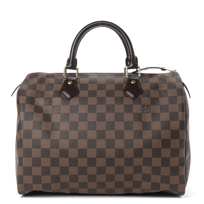 Louis Vuitton Damier Ebene Speedy 30 1 of 9