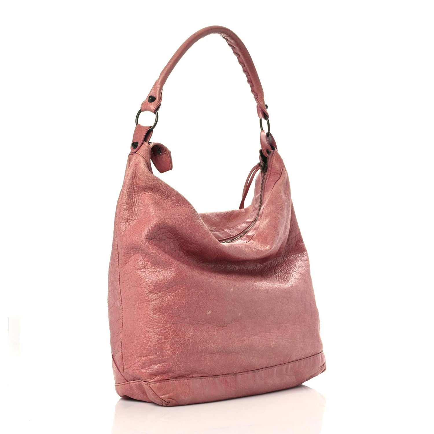 Balenciaga Agneau Classic Hardware Day Hobo Rose Bruyere 3 of 18