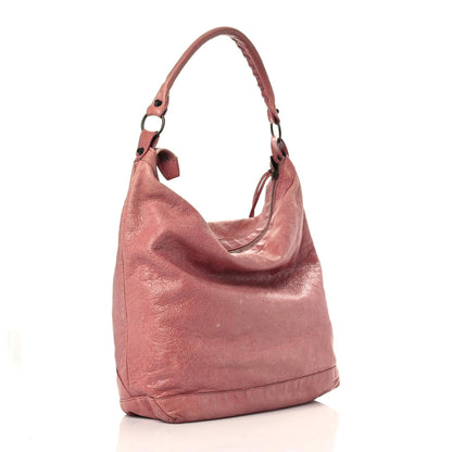 Balenciaga Agneau Classic Hardware Day Hobo Rose Bruyere 3 of 18