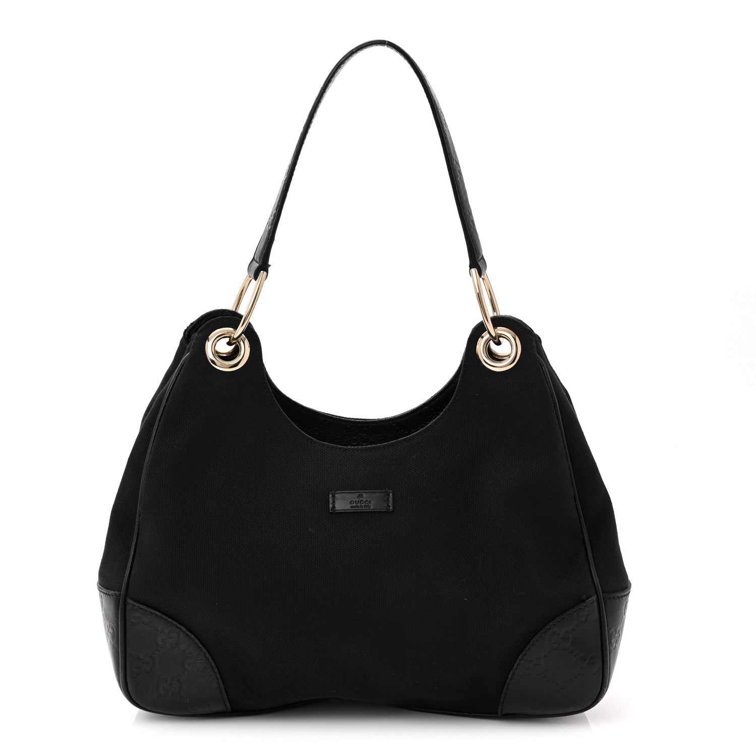 Gucci Canvas Guccissima Hobo Black 1 of 12