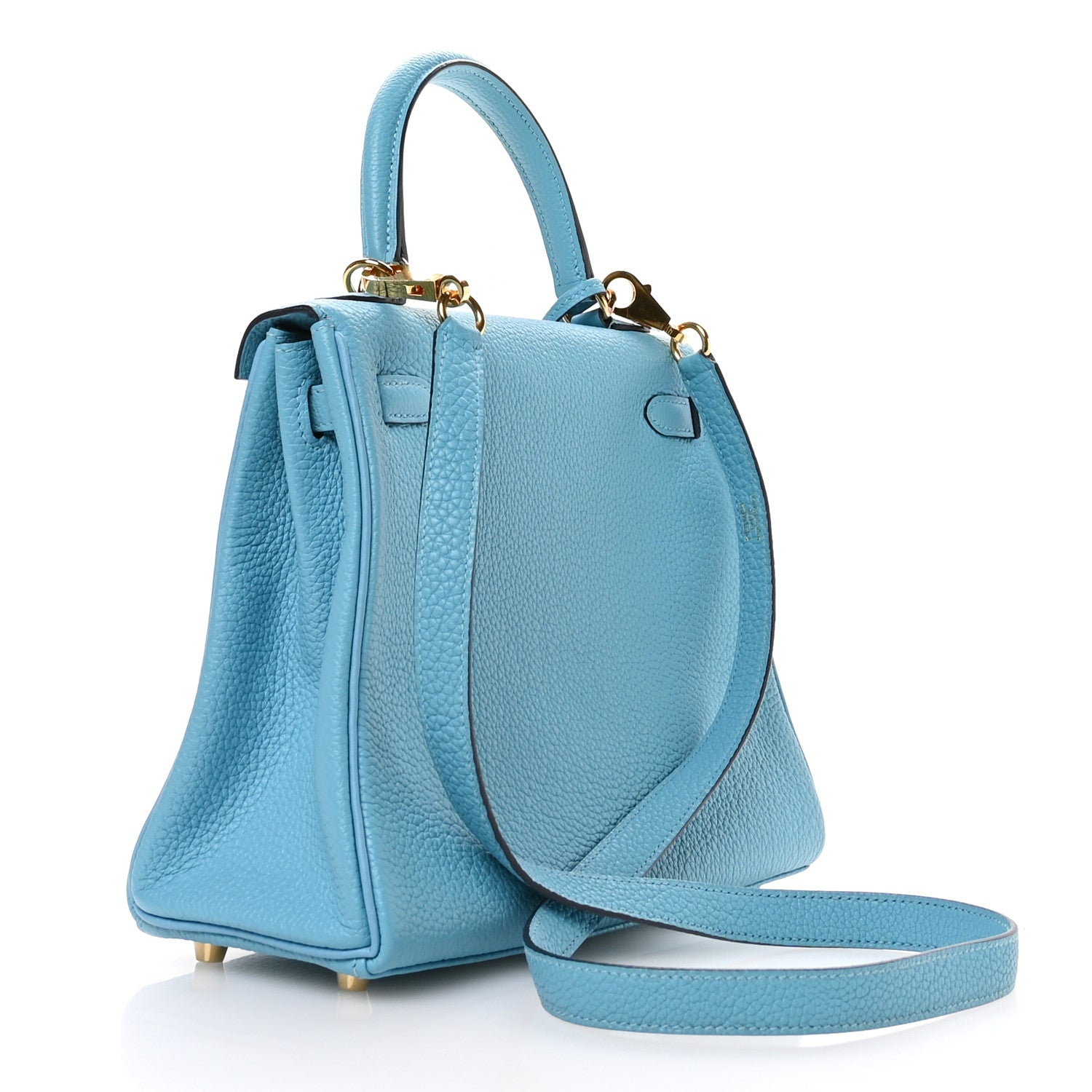 Hermes Togo Kelly Retourne 25 Bleu Du Nord 3 of 11