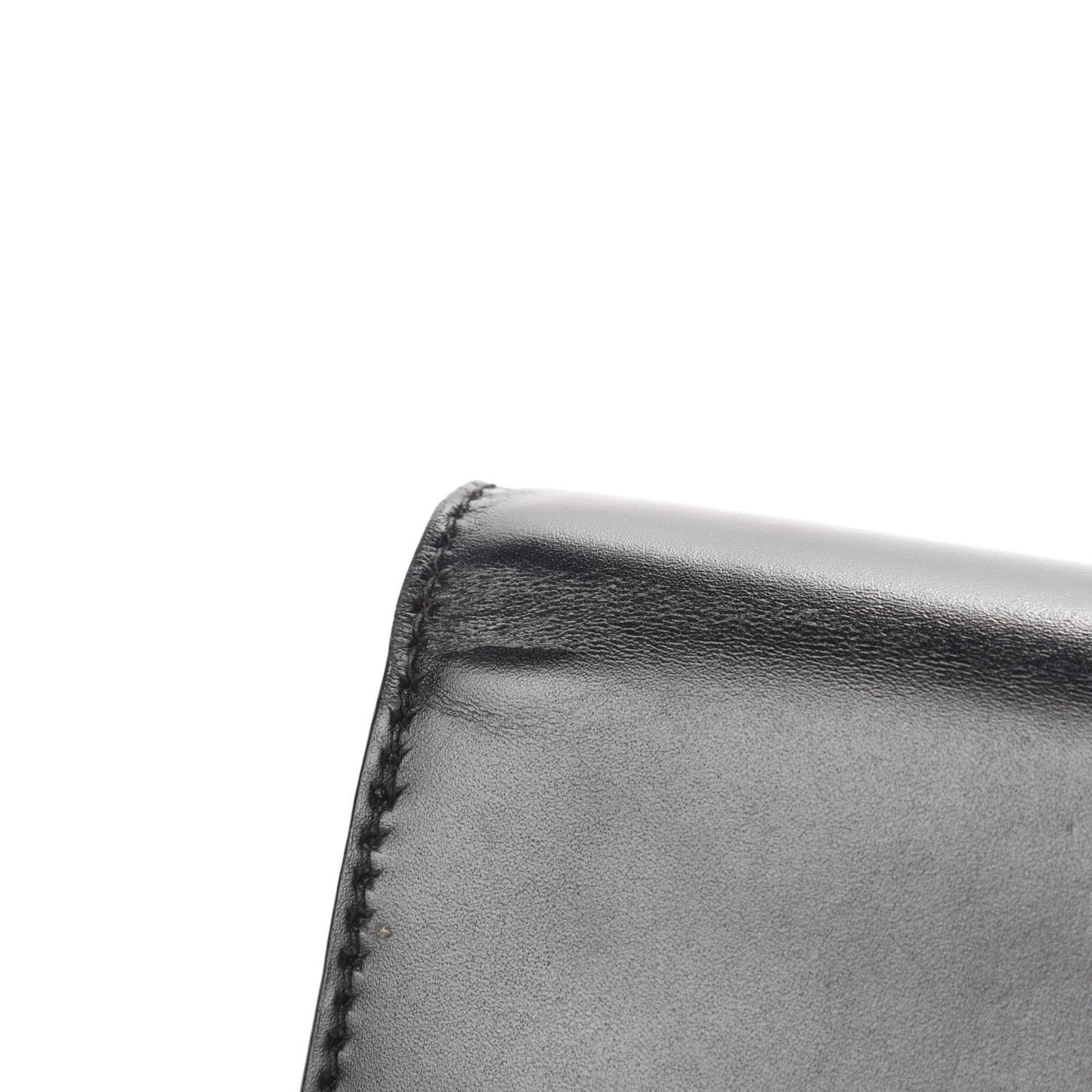 Calfskin J'Adior Wallet on Chain Pouch Black