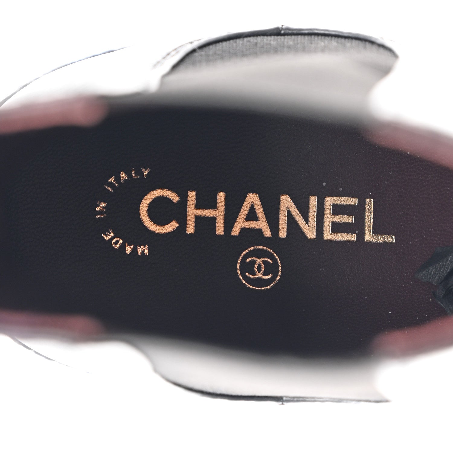 Chanel Calfskin Cap Toe CC Ankle Boots 40 Black 7 of 9