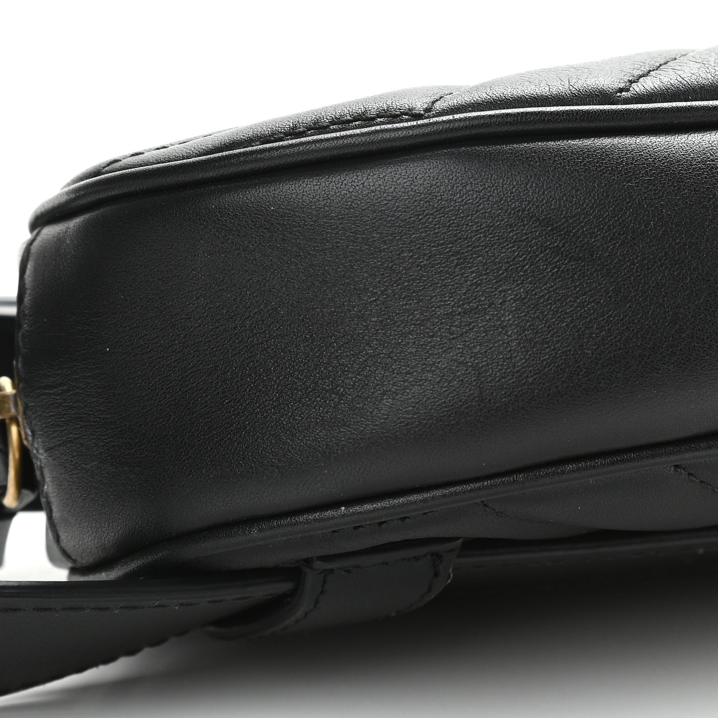 Calfskin Matelasse GG Marmont Belt Bag 85 34 Black