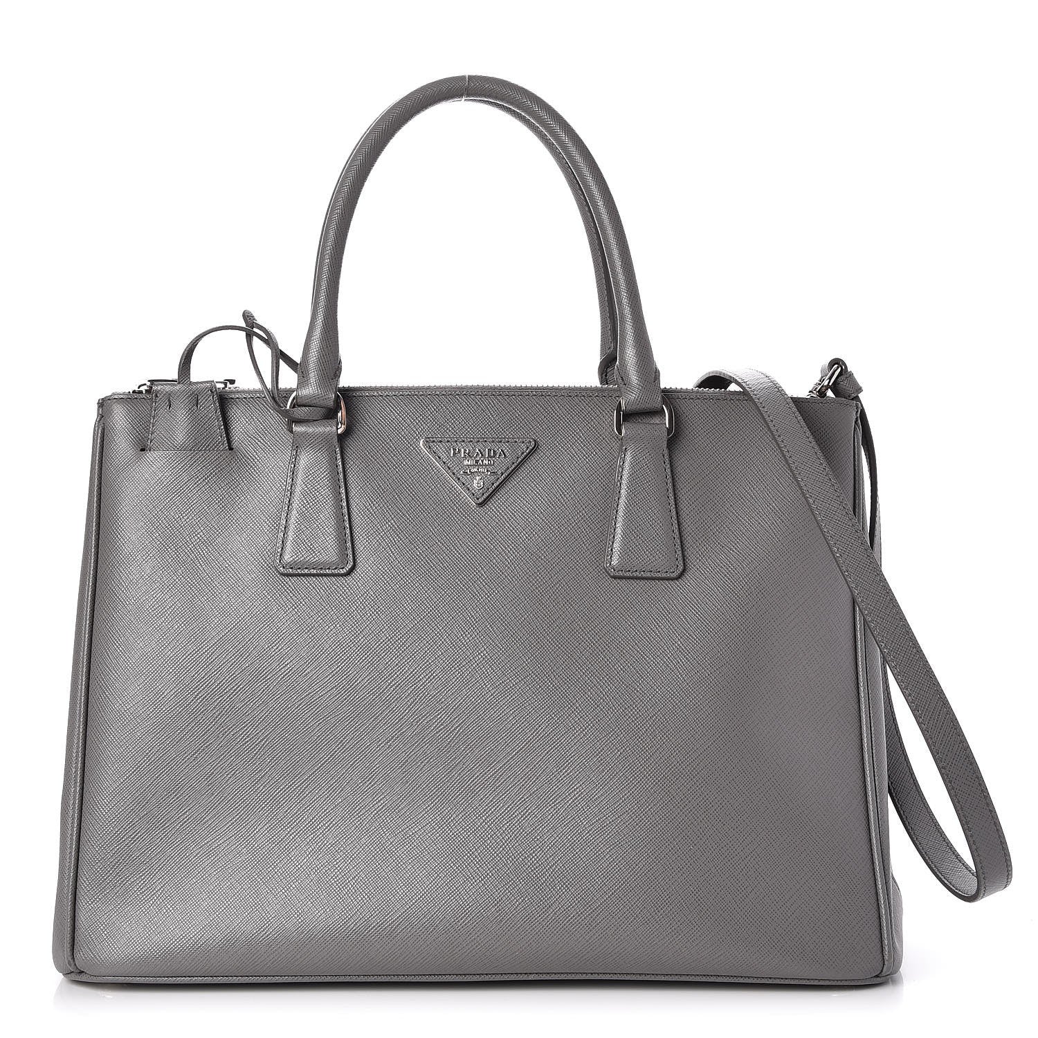 Prada Saffiano Medium Galleria Double Zip Tote Marmo 1 of 7