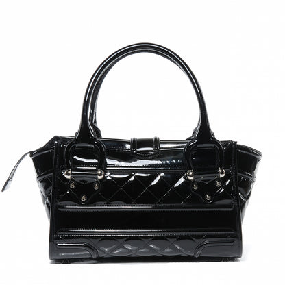 Burberry Patent Quilted Large Manor Black 4 of 8