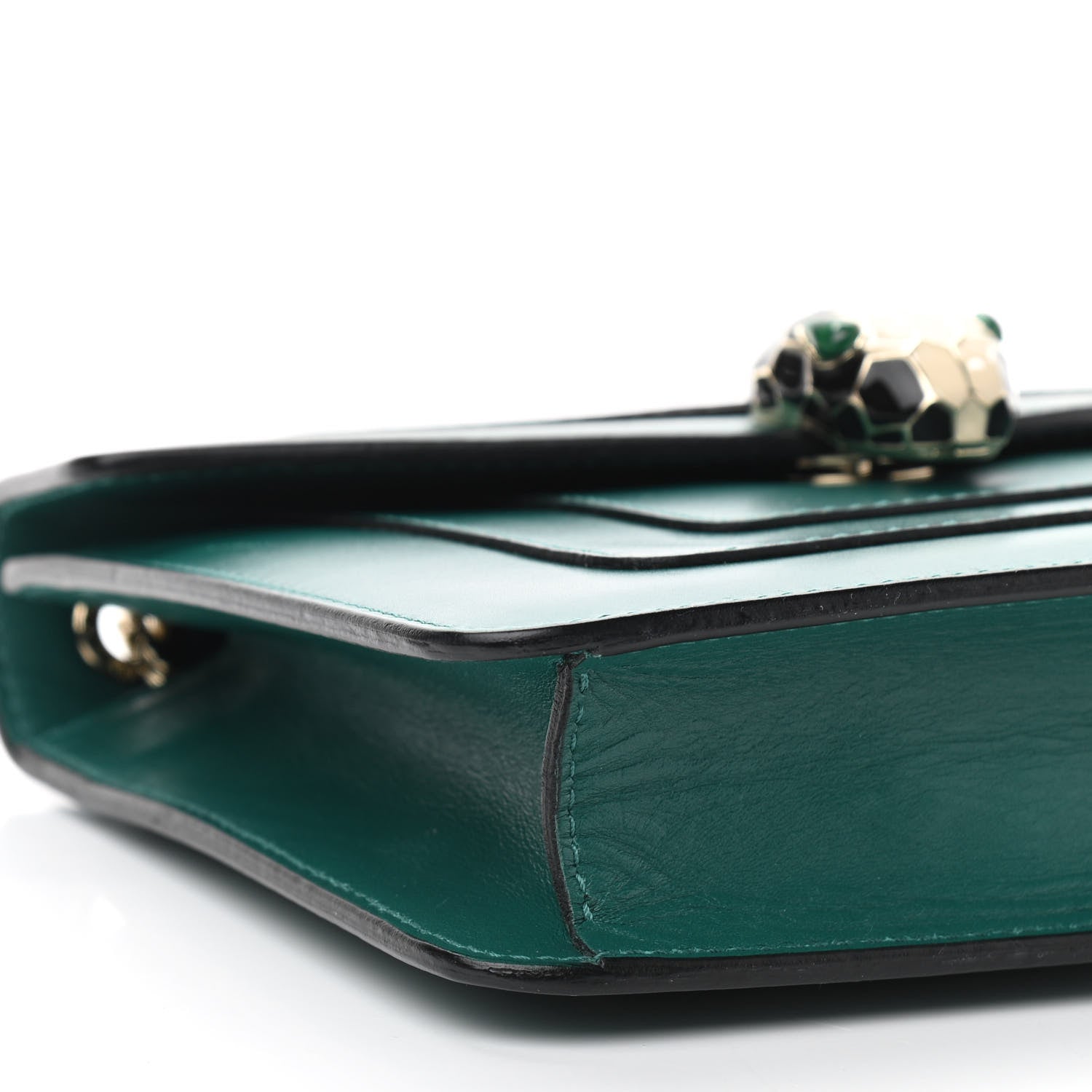 Bulgari Calfskin Serpenti Forever Crossbody Bag Emerald Green 9 of 12