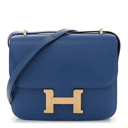 Hermes Chevre Mysore Constance 18 Bleu France 1 of 11