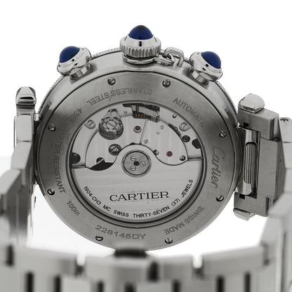 Cartier Stainless Steel 41mm Pasha C Chronograph Automatic Watch Blue 4 of 5