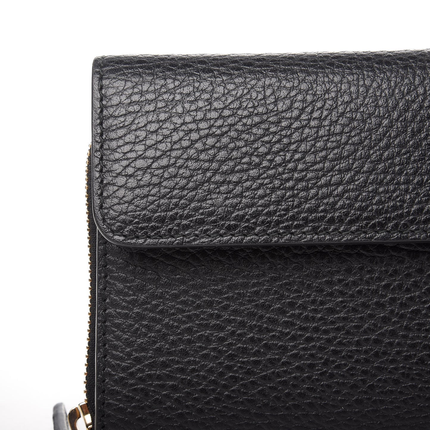 Dollar Calfskin Interlocking G Continental Wallet Black