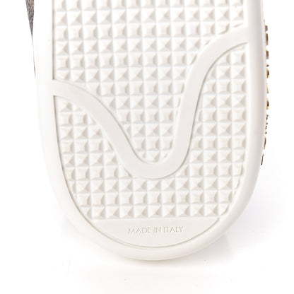 Louis Vuitton Calfskin Monogram LV Black Heart Sneakers 37.5 Cacao 7 of 9
