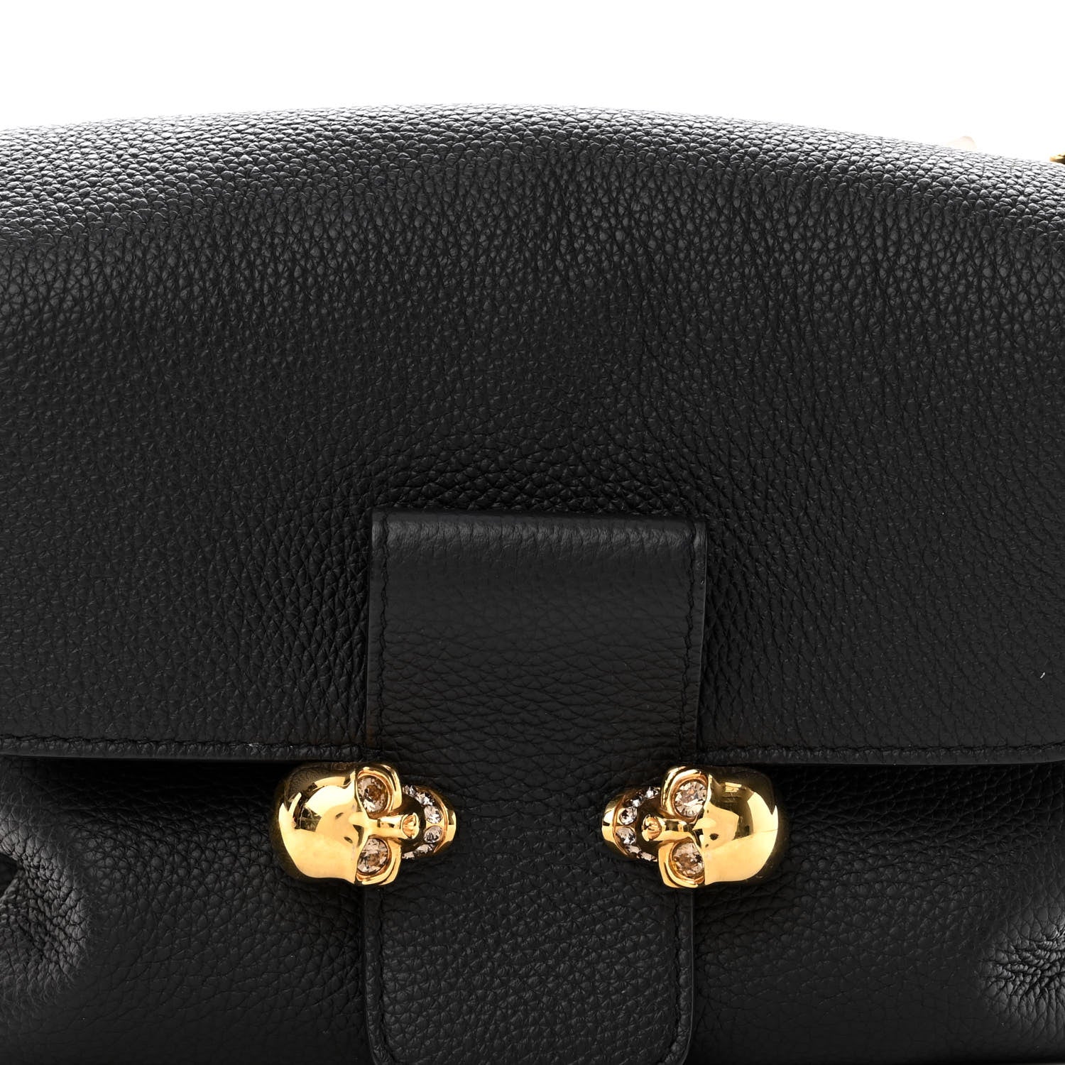 Alexander McQueen Grained Calfskin Small Skull Crossbody Black 8 of 11