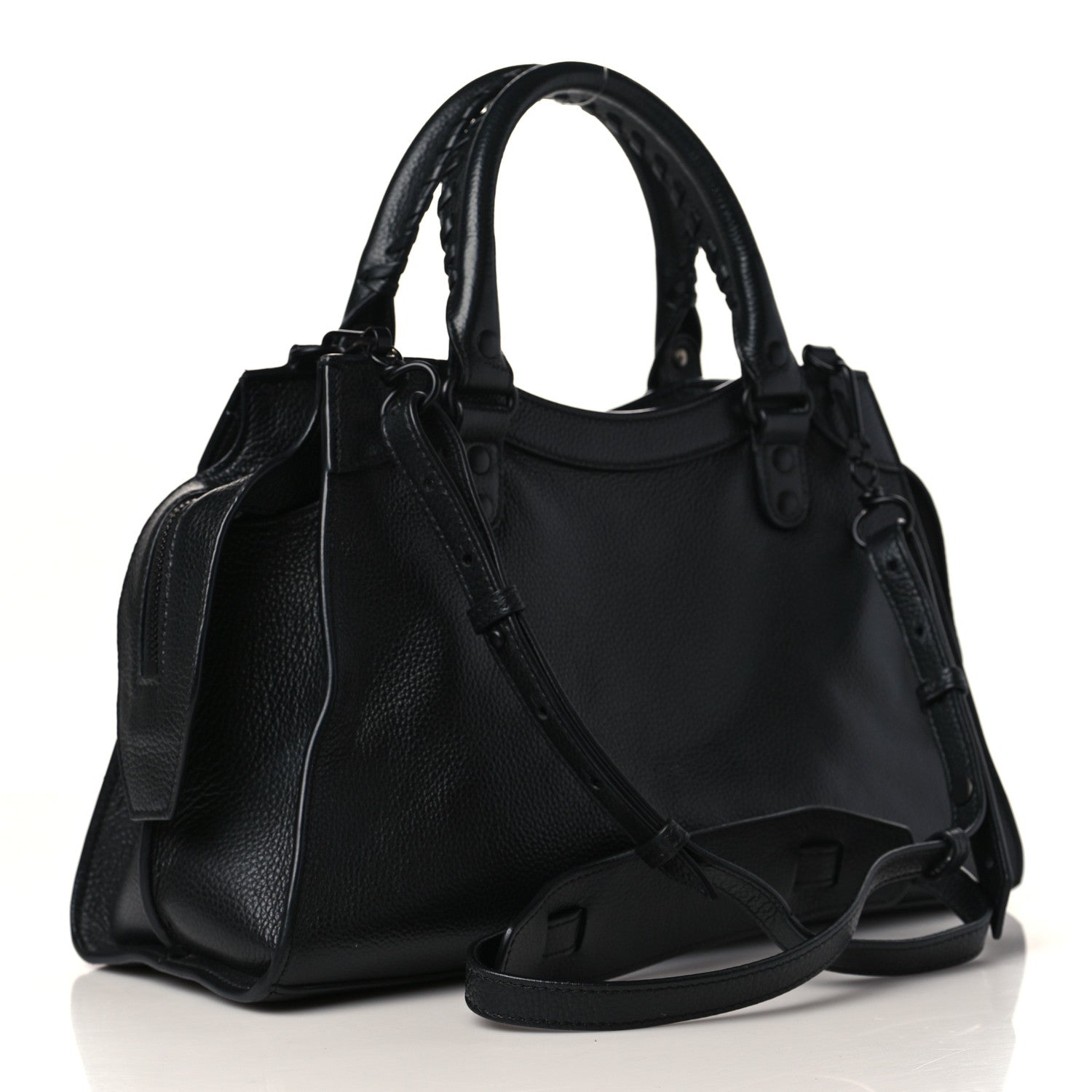 Balenciaga Grained Calfskin Neo Classic Black Hardware S City Black 3 of 9