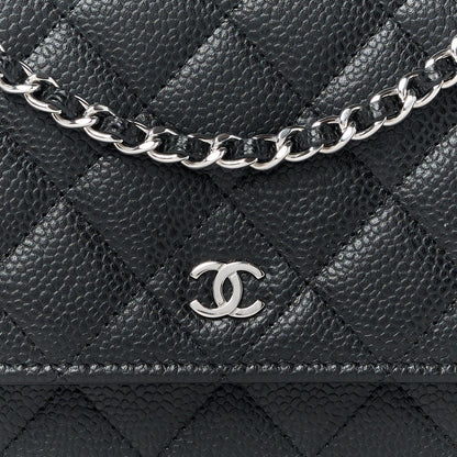 Chanel Caviar Quilted Wallet on Chain WOC Black 9 of 12