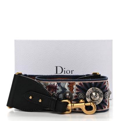 Christian Dior Canvas Embroidered Studded KaleiDiorscopic Shoulder Strap Multicolor 5 of 5