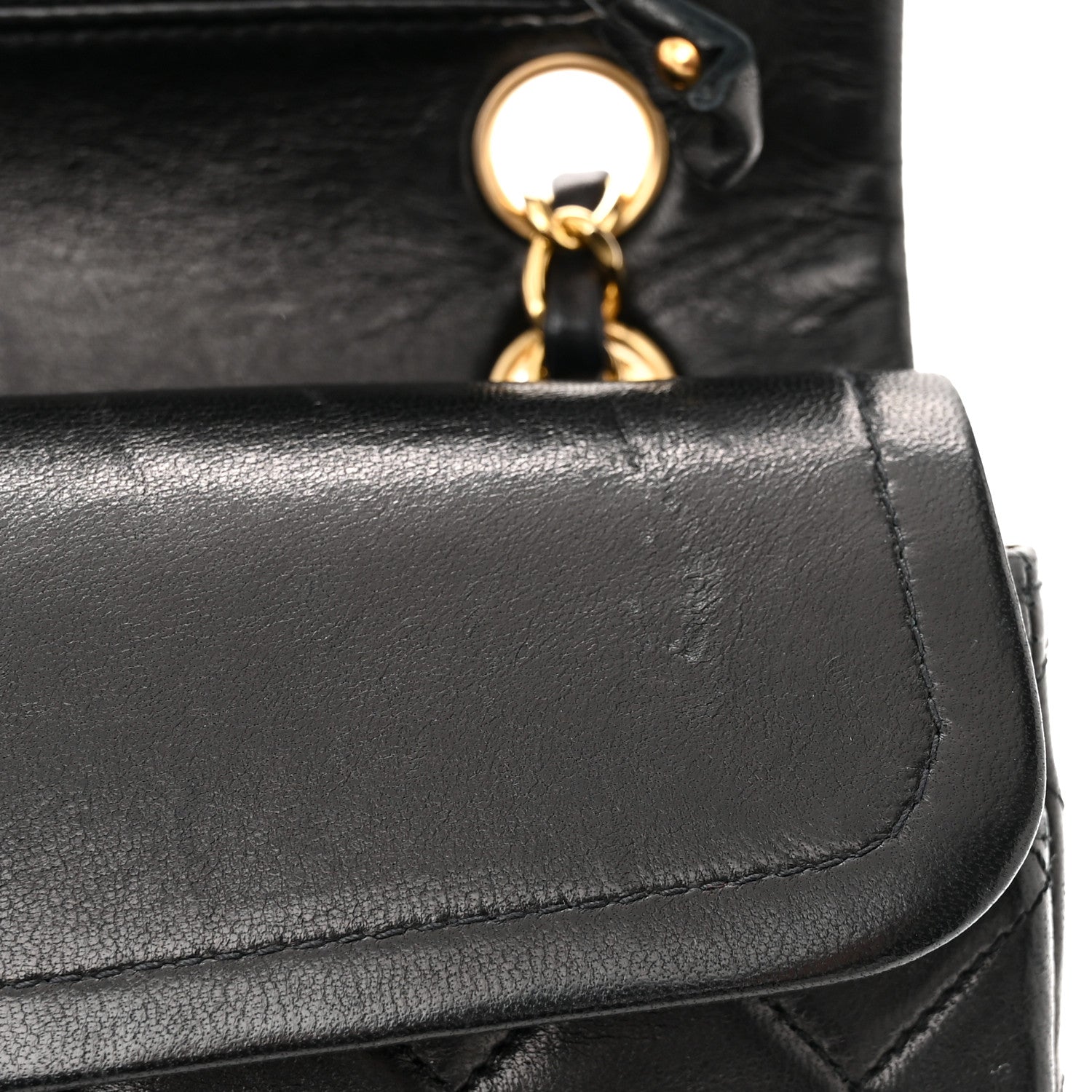 Chanel Lambskin Quilted Small Double Flap Black 11 of 12