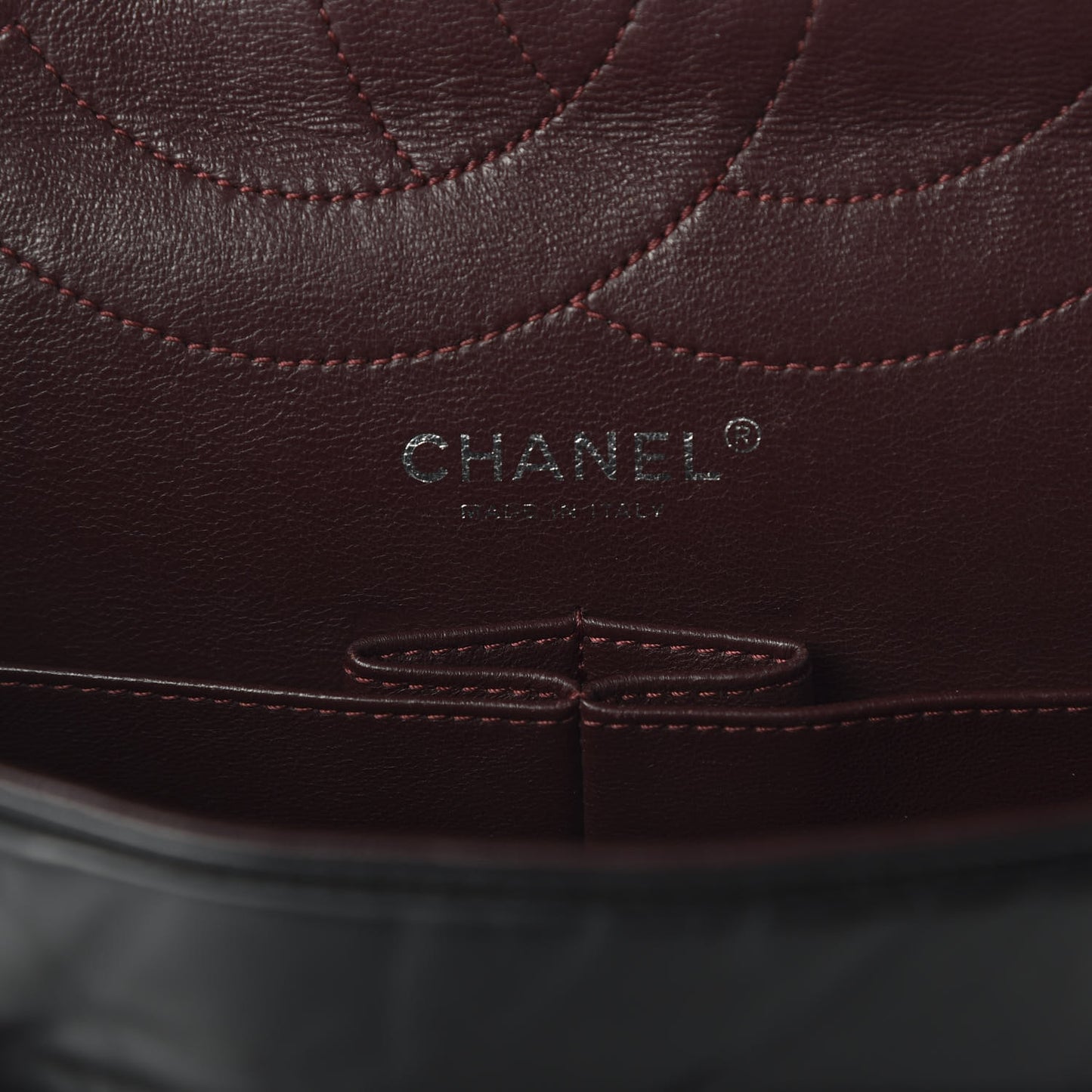 Aged Calfskin Quilted 2.55 Reissue 227 Flap Black