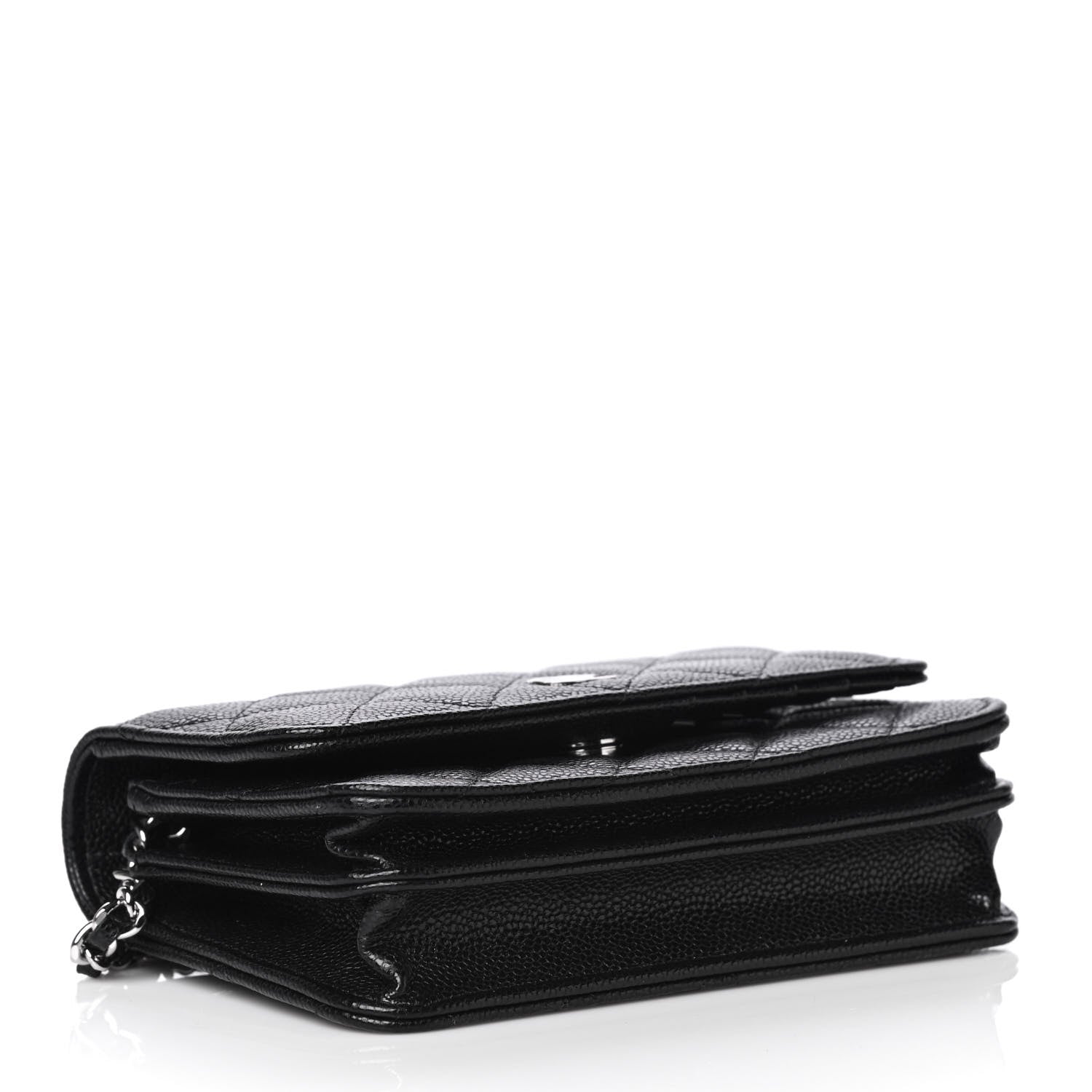 Chanel Caviar Quilted Mini Wallet On Chain WOC Black 3 of 5
