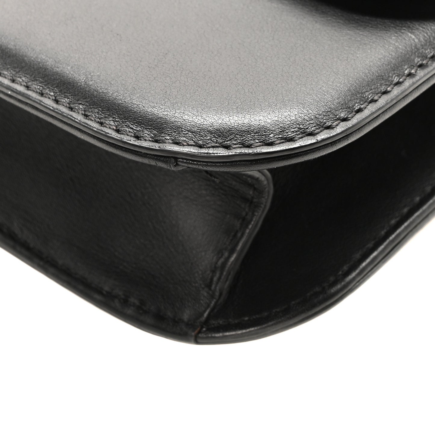 Vitello Medium Glam Lock Rockstud Flap Black