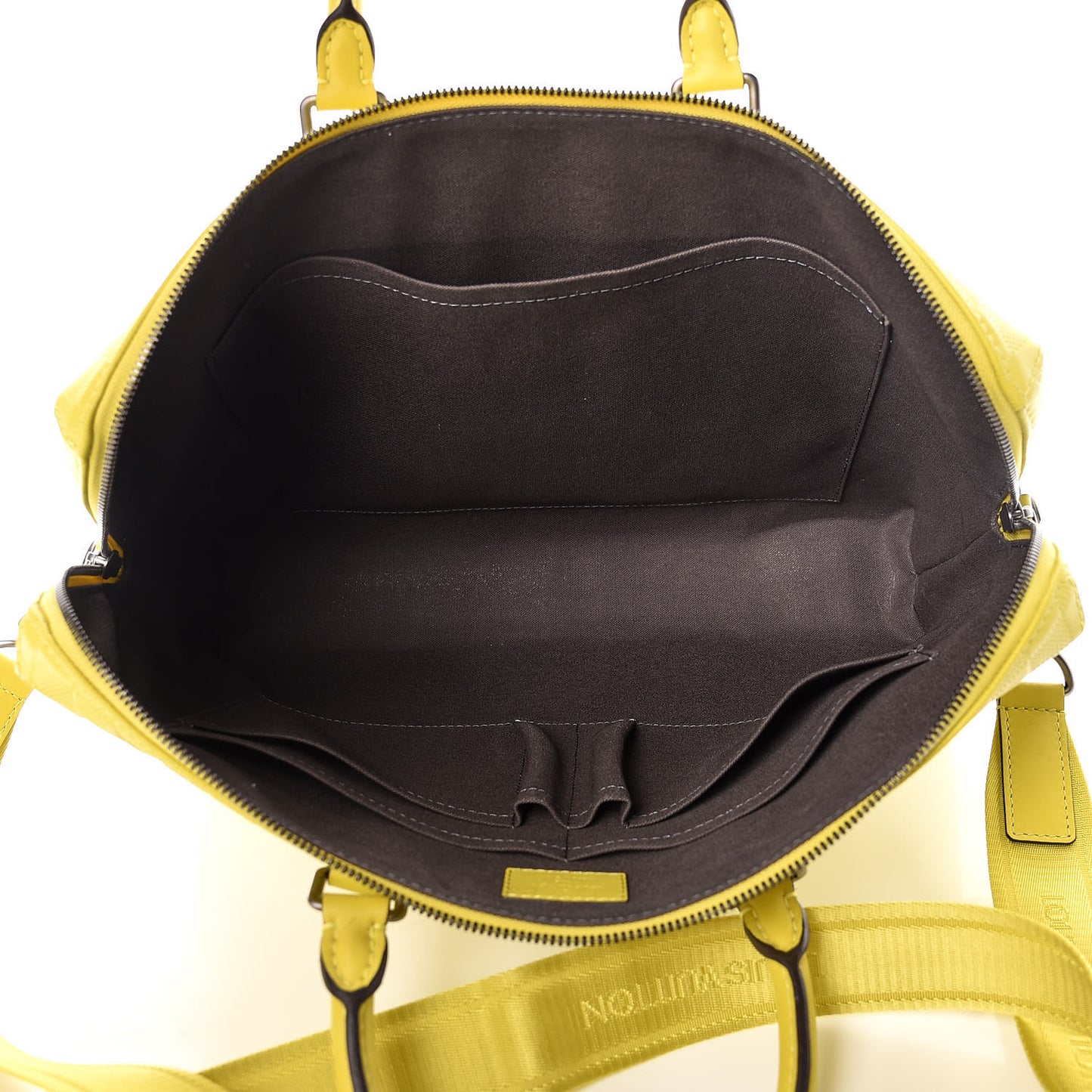 Damier Infini Porte-Documents Vert Acide