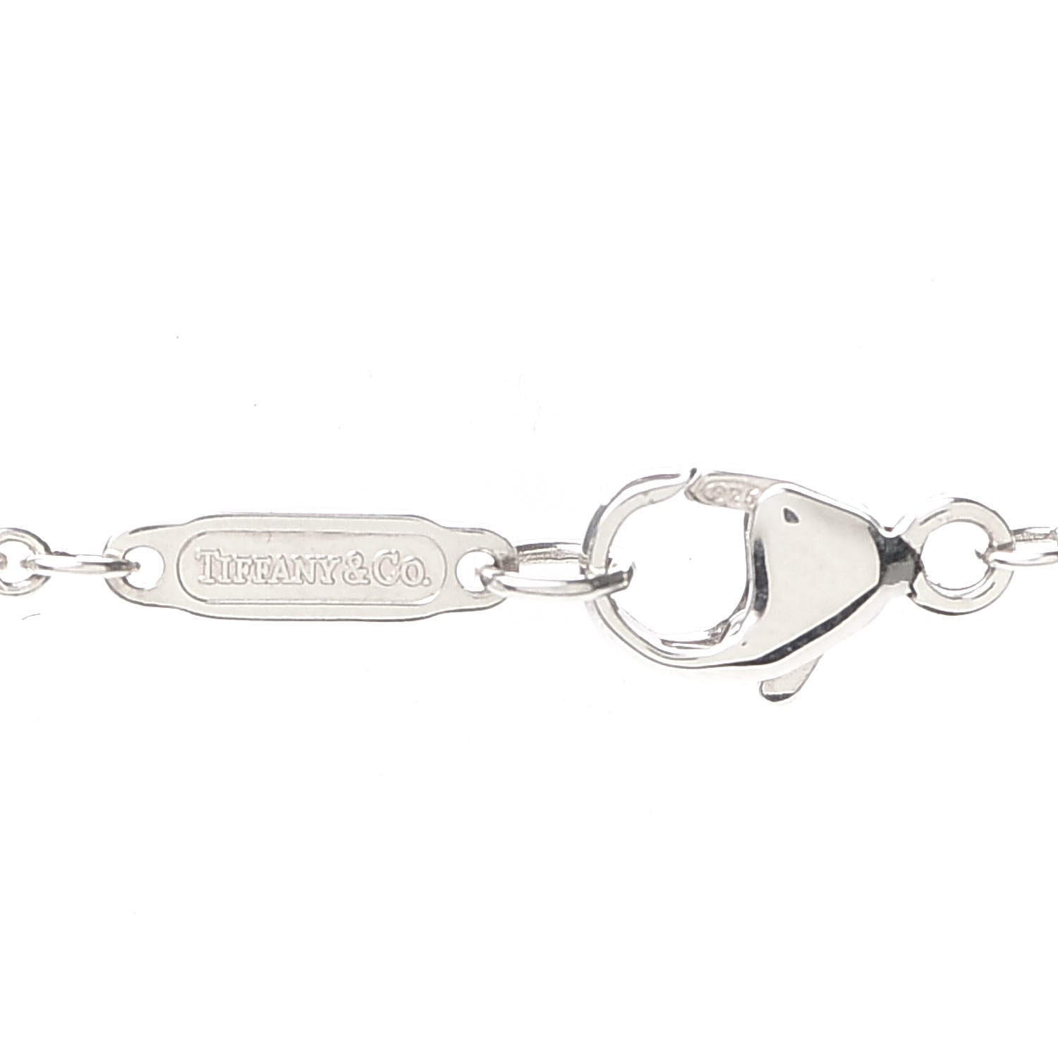 Tiffany Sterling Silver 1837 Lock Charm Pendant Necklace 4 of 5